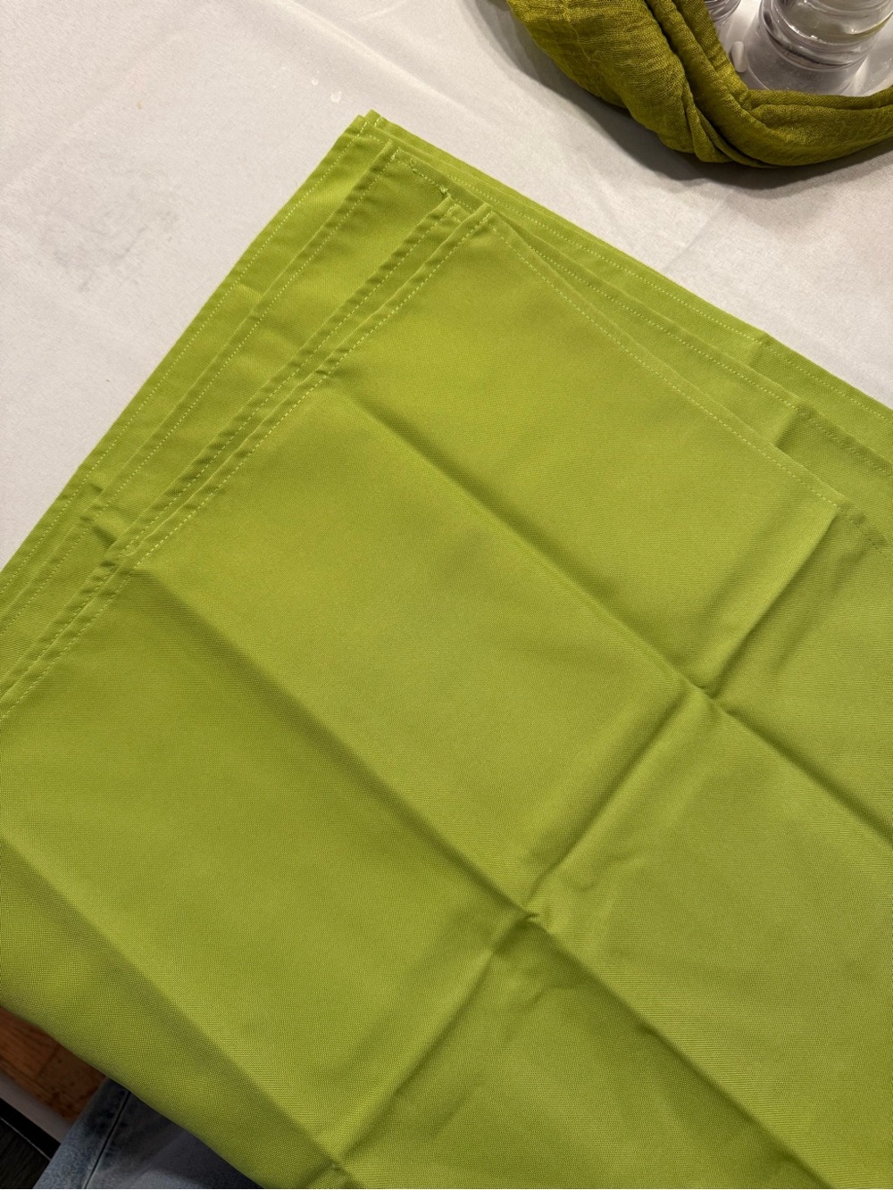45 Lime Green Fabric Napkins
